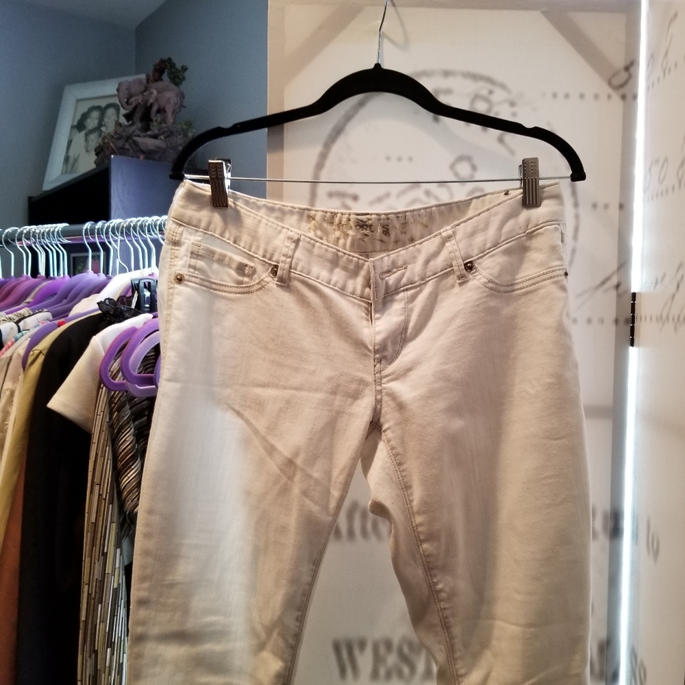Express White skinny ankle jeans - Picture 2 of 4